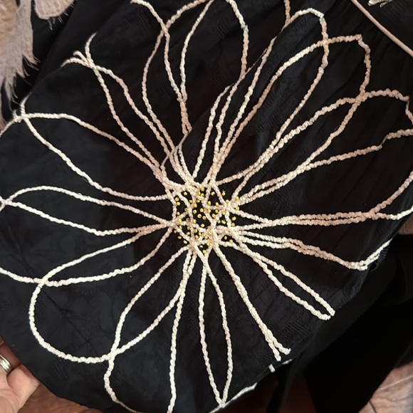 Anthropologie Maeve Embroidered & Beaded Long Skirt XS - Picture 5 of 5